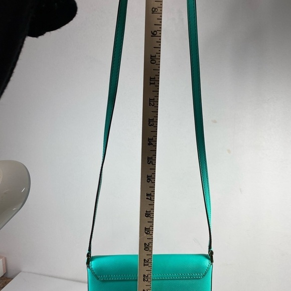 Kate Spade Turquoise Cross Body Bag EUC - Picture 5 of 9